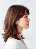 クラゲヘアー/小顔/ココアベージュ/オリーブグレー/川西
