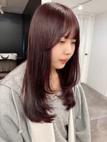 ミュラ(mulah)&nbsp;ブリーチなしダブルカラーチェリーレッド＊レイヤーカット