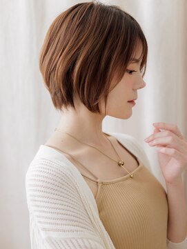リタッチカラー耳掛け小顔マッシュショートボブY浦和30代40代