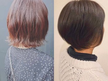 Miss Atena 萩店【髪質改善/ヘッドスパ/ショート】の写真/首筋まで美しく見せる至高のショート。骨格を見極め1mm単位で調整する繊細なカットで理想の姿を叶えます