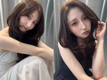 アルドーレフィエロ シンサイバシ(Ardore fiero shinsaibashi)の写真/トレンド×自分らしさをMIXした韓国風似合わせカット◎顔周りのニュアンスで魅せる、今っぽスタイルに♪