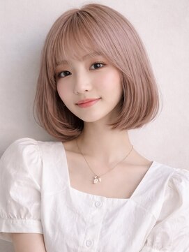 ムーン 仙台一番町店(OON) ピンクベージュ/韓国ボブ/髪質改善/仙台/