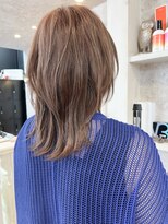 キャアリー(Caary)&nbsp;福山市美容室Caary春ヘアウルフヘア透明感ベージュカラー
