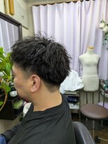 綾音堂&nbsp;ツイストピンパーマ。