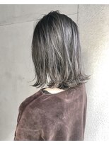 ヘアーアンドアトリエ マール(Hair&Atelier Marl)&nbsp;【Marl】ハイライトグレージュカラーの無造作外ハネボブ♪