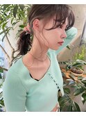 【大鶴】結んで可愛いフェイスハイライト