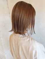 ベルビアンカ(Belle BIANCA)&nbsp;Belle BIANCA 外ハネボブ/ブリーチなし/ベージュ　by マツモト