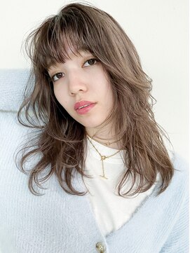 アイティー バイ アルバム 中野店(IT by ALBUM) チラシレイヤースタイル_ラベンダーカラーくびれミディ_68310