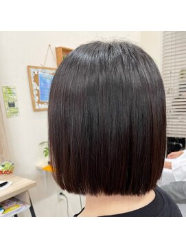 サクラ(SAKURA) 縮毛矯正◇ぱっつんボブ