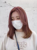 レンク(LENC)&nbsp;ピンクベージュ×ブリーチ×アリサ