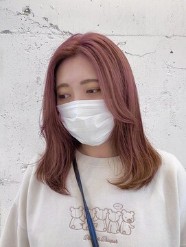 レンク(LENC) ピンクベージュ×ブリーチ×アリサ