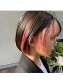 ピンク系インナーカラー