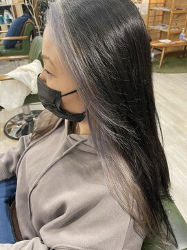 ヘアーガーデン シュシュ(hair garden chou chou) フェイスフレーミングカラー【シルバーversion】