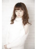 ルルディ バイ アフロディーテ銀座(luludi by APHRODITE)&nbsp;くびれヘア/アプリコットオレンジ/ハイライト/縮毛矯正/銀座