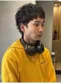 メンズベリーショート刈り上げなしツーブロックなし／大矢