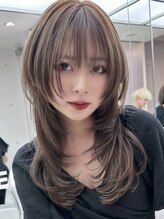 ワンホンヘア/韓国ヘア/ウルフ/前髪[レイヤーカット/渋谷