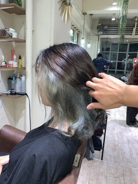 シェリー(cherie) インナーカラー×グレー