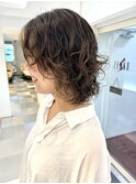 くるくるパーマミディアムパーマウルフパーマコスメパーマ