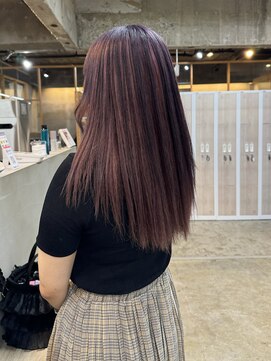 フリーラ 京都河原町三条店(freera) 【ピンク×ダークブラウン】アンブレラカラー