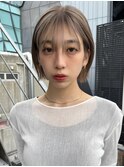 ボブ/ミニボブ/ハイトーンボブ/ベージュカラー
