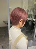 くびれショートボブ40代50代グレイカラー白髪染め白髪ぼかし