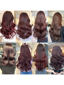 ミョンシル ブリーチなしピンクカラー/ラベンダーカラー