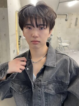 サイン メンズ 渋谷(SIGN men's) フェザーダウンパーマカルマパーマダブルカラーセンターパート