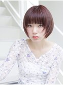 ボブ ボブカット ボブヘア ミニボブ レイヤーボブ　切りっぱなし