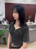 青抑えめのネイビーブルージュ◎