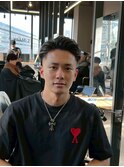 七三フェード ビジネスマン メンズカット フェードカット