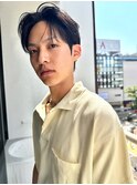 センターパート×ダウンパーマ×アップバングパーマ【鎌田隆雅】