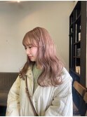 柔らかベージュ×ナチュラルウェーブ/小倉
