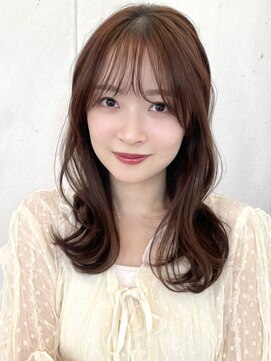 トリコ ショップアンドヘアサロン(tricot shop hair salon) お顔まわりレイヤー くびれmedium ココアベージュ