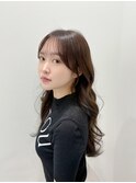 顔まわりカット/顔周り/韓国ヘア/レイヤーカット/小顔/黒髪