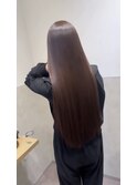ココアブラウン 髪質改善縮毛矯正 髪質改善ストレート