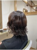 大きめカールパーマ