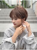 髪質改善/大人ガーリー/似合わせカット/ショートボブ前髪/仙台