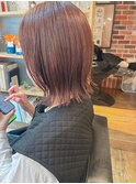 ミディアムレイヤー＆ラベンダーブラウン