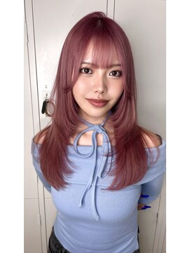 リアン 上尾店(Rien) 透明感たっぷり大人かわいいチェリーピンク