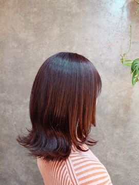 アンバール(amberl) 外ハネ×ピンクブラウン