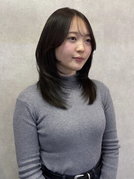 ミレバイジェニー (mirae by geny) 結べるレイヤーカット 韓国ヘア 簡単ヘアアレンジr