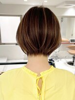 ゴカン バイ ジル ブラン 名古屋(Gokan by JIL BLAN)&nbsp;ハイライトバレイヤージュダブルカラーショートカット30代40代