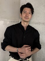 ガーデンタチカワネクスト(garden tachikawa next) 大人男子ヘアビジネスヘアメンズショートセンターパート30代40代