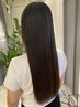 【朝の時間短縮に!】カット+ナチュラル縮毛矯正25300円→22000円