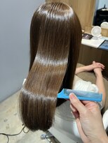 ベルベットヘア 千早店(Velvet hair)&nbsp;髪質改善カラー×オリーブベージュ【みつ】