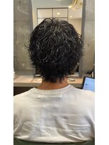 アルフレッド 瑞穂店(alfRed)&nbsp;後ろ姿までラフに決まる長めシルエットのルーズパーマヘア