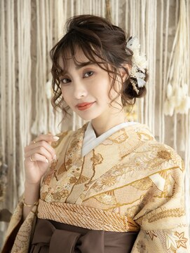 シャルメ 三宮店(CHARMER) 卒業式にふわふわサイドシニヨン