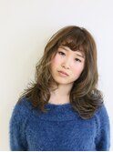 春色アッシュベージュカラー