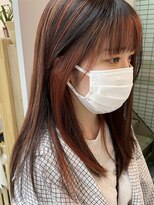 キューズ クラブ(cuz KLUB)&nbsp;【cuzKLUB】ハイライトインナーカラー×オレンジカラー【池袋】