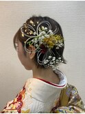 結婚式☆二次会☆成人式ヘアセット◆ショート水引きセット和髪